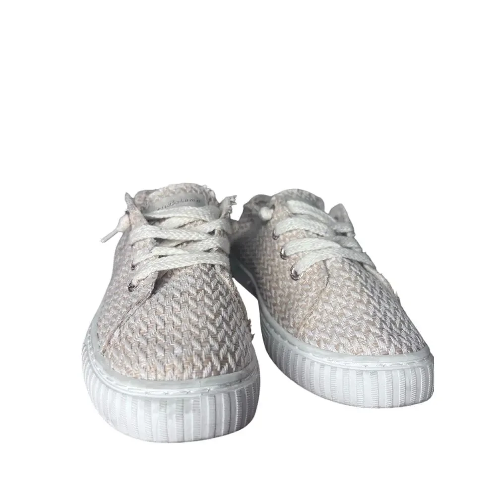 Tommy Bahama Tan Tweed Casual Slip‎ on Athletic Tennis Shoe Women's 7